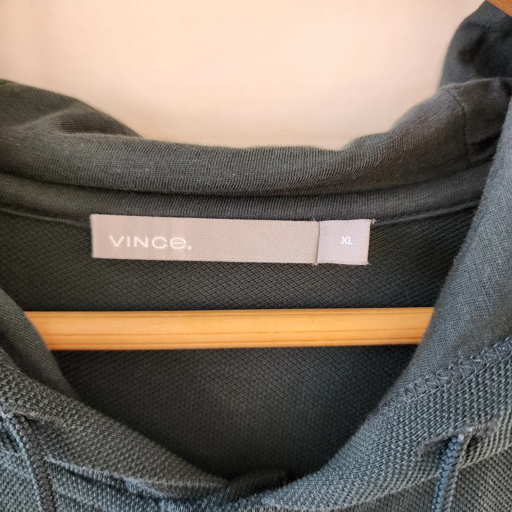 Vince Dark Green Hooded Sweater